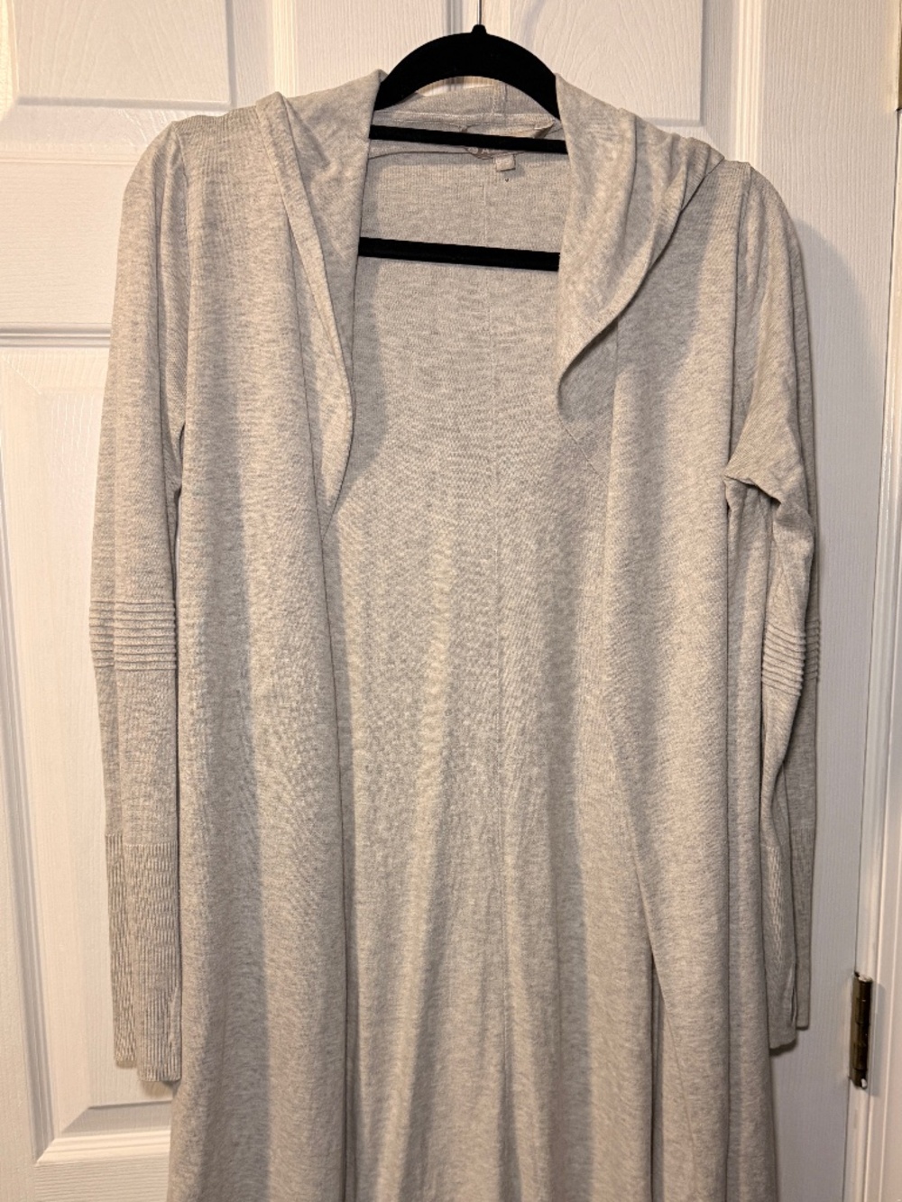Athleta long sleeve long cardigan with hood